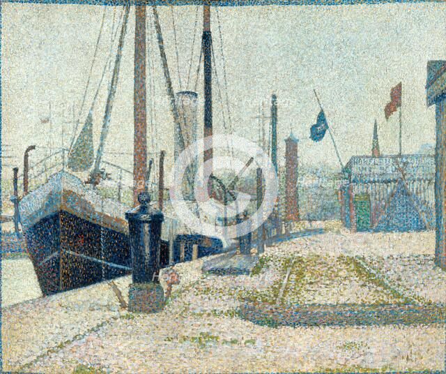 The "Maria" at Honfleur , 1886. Creator: Seurat, Georges Pierre (1859-1891).