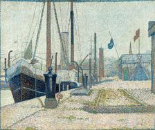 The "Maria" at Honfleur , 1886. Creator: Seurat, Georges Pierre (1859-1891)