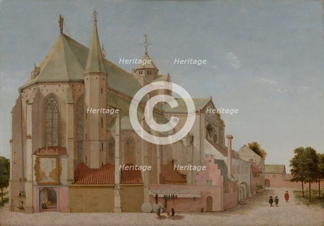 The Mariaplaats with the Mariakerk in Utrecht. Creator: Pieter Jansz Saenredam.