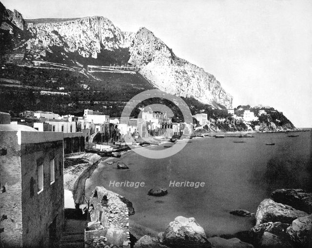 The Marina, Capri, Italy, 1893.Artist: John L Stoddard