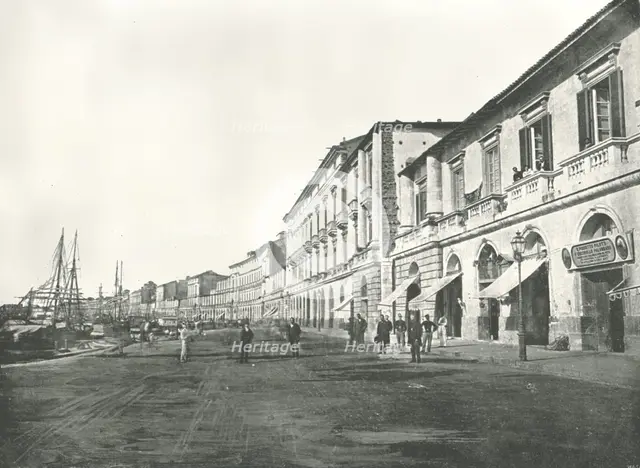 The Marina, Messina, Sicily, Italy, 1895. Creator: W & S Ltd.