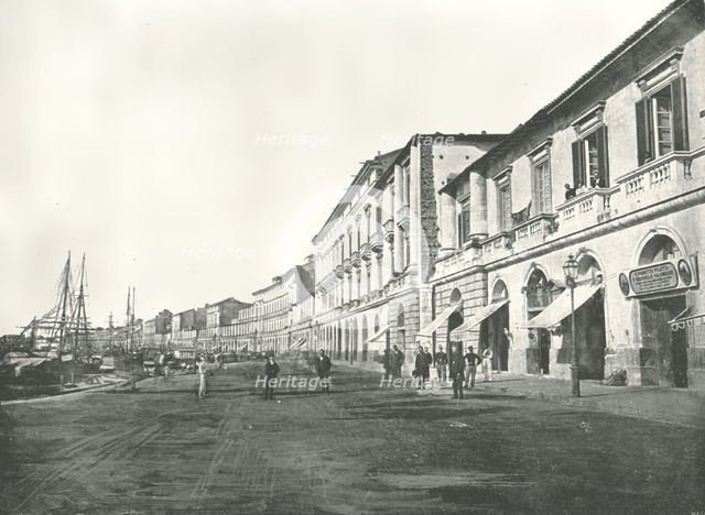 The Marina, Messina, Sicily, Italy, 1895. Creator: W & S Ltd.