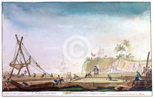 'The Marina of Brest', c1750-1810. Artist: Nicolas Marie Ozanne