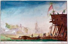 The Marina of Brest c1750-1810. Artist: Nicolas Marie Ozanne