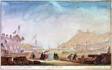 The Marina of Brest c1750-1810. Artist: Nicolas Marie Ozanne
