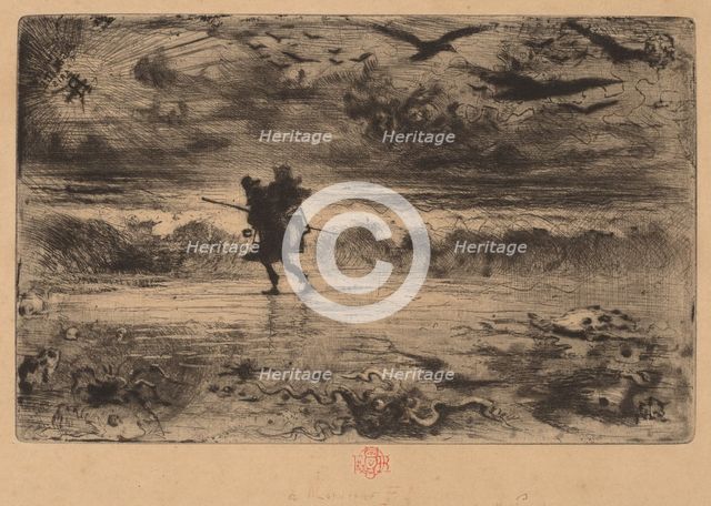 The Marine Painter (Le Peintre de Marine). Creator: Felix Hilaire Buhot.