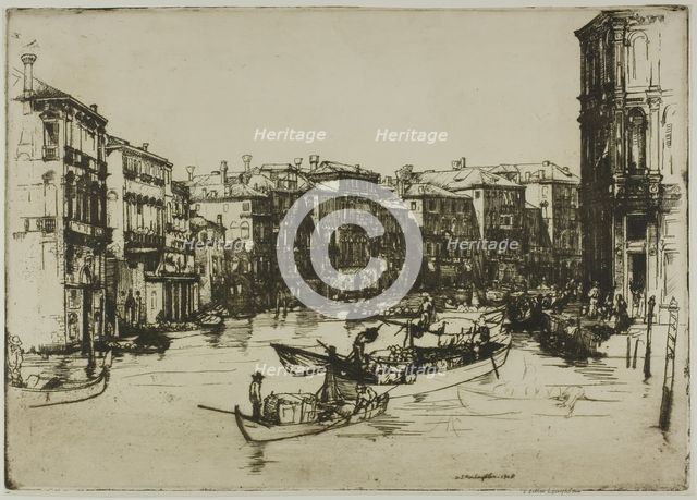 The Market, Venice, 1908. Creator: Donald Shaw MacLaughlan.