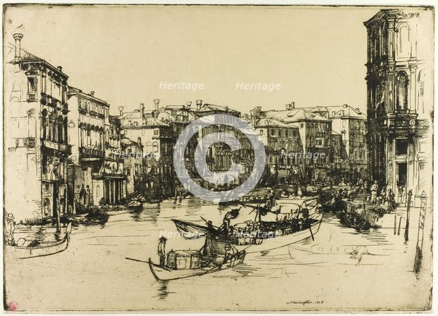 The Market, Venice, 1908. Creator: Donald Shaw MacLaughlan.