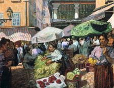 The Market at Marseilles 1905. Artist: Raoul Dufy
