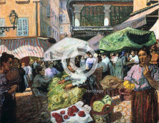 'The Market at Marseilles', 1905. Artist: Raoul Dufy