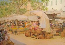 The Market at Nice c1910, (1912). Artist: Walter Frederick Roofe Tyndale