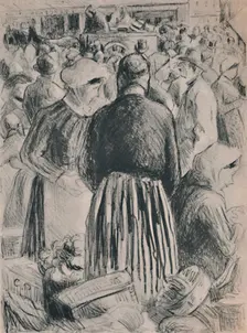 The Market at Pontoise 1895, (1946). Artist: Camille Pissarro