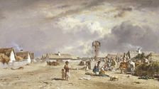 The Market at Szolnok, Hungary, after 1851. Creator: August von Pettenkofen