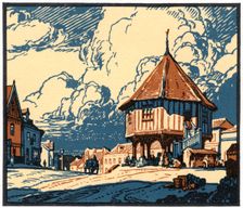The Market Cross, Wymondham, Norfolk, early 20th century.Artist: Leonard Russell Squirrell