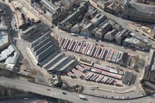 The Market Hall and outdoor market, Dewsbury, Yorkshire, 2019. Creator: Historic England