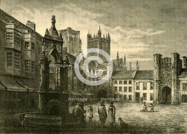 'The Market-Place, Wells', 1898. Creator: Unknown.