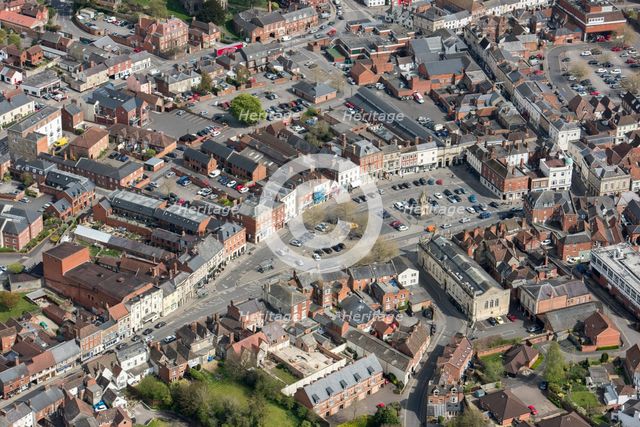 The market place and town centre, Devizes, Wiltshire, 2017. Creator: Damian Grady.