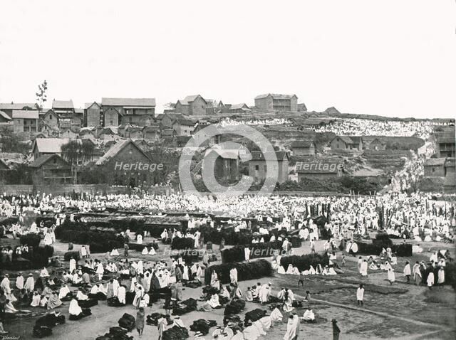The Market Place, Antananarivo, Madagascar, 1895.   Creator: Colonel Stewart.