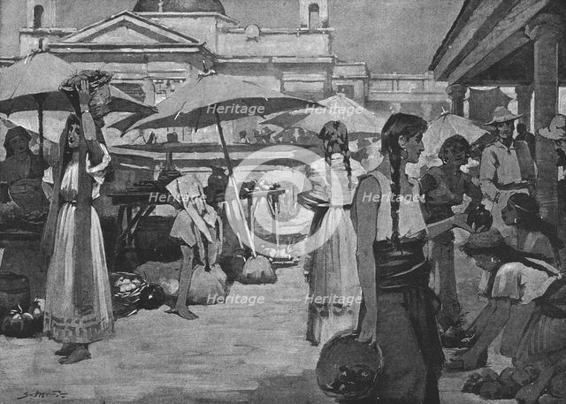 ''The Market Place, Guatemala', 1890. Creator: Unknown.