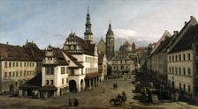 The Market place in Pirna, 1753-1754