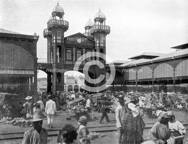 The market place, Port-au-Prince, Haiti, 1926. Artist: Unknown