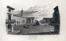 The market square at Karlsruhe, Germany, c1833. Creator: Unknown