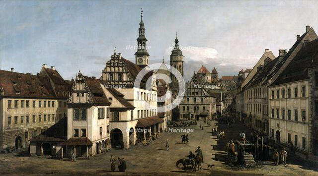 The Market square in Pirna, 1753-1754.