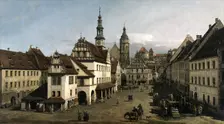 The Market square in Pirna, 1753-1754