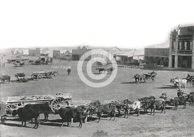 The Market Square, Johannesburg, South Africa, 1895.  Creator: William Laws Caney.