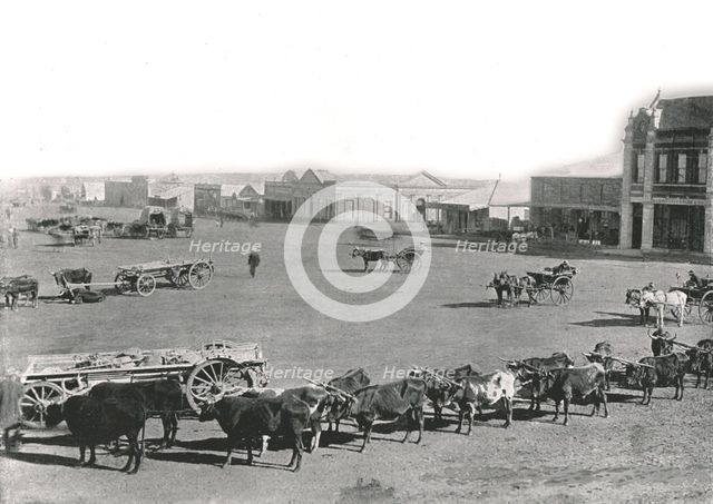 The Market Square, Johannesburg, South Africa, 1895.  Creator: William Laws Caney.
