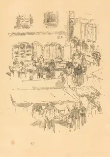 The Marketplace, Vitré, 1893. Creator: James Abbott McNeill Whistler