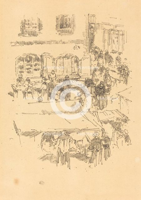 The Marketplace, Vitré, 1893. Creator: James Abbott McNeill Whistler.
