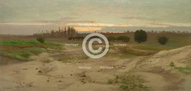The Marl Pit at Mulcent: Evening, after 1857. Creator: Antoine Chintreuil (French, 1814-1873).