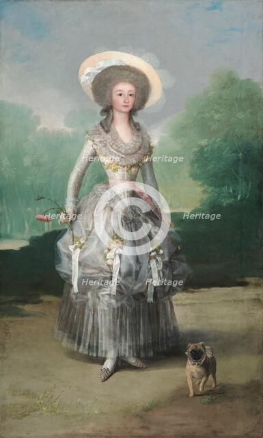 The Marquesa de Pontejos, c. 1786. Creator: Francisco Goya.