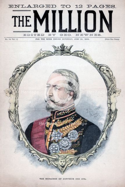 The Marquess of Dufferin and Ava, 1892. Artist: Unknown