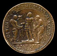 The Marquess Giving Alms [reverse], probably 1484/1506. Creator: Gian Marco Cavalli