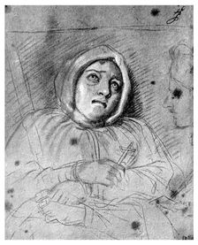 The Marquise de Brinvilliers before execution, 1676 (1956)