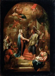 The Marriage of Mary and Joseph 18th or early 19th century. Artist: Domenico Corvi