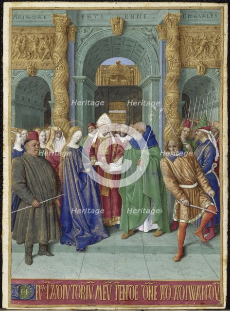 The Marriage of Mary and Joseph (Hours of Étienne Chevalier). Artist: Fouquet, Jean (1420–1481)