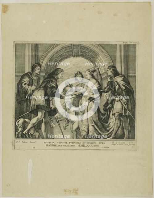 The Marriage of Maximilian of Austria with Mary of Burgundy, n.d. Creator: Theodoor van Thulden.