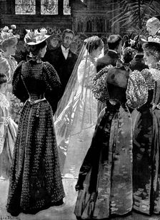 The Marriage of Miss Peel with Mr. Rochfort Maguire, M.P., St. Margaret's Church, Westminster, 1895. Creator: George Meisenbach
