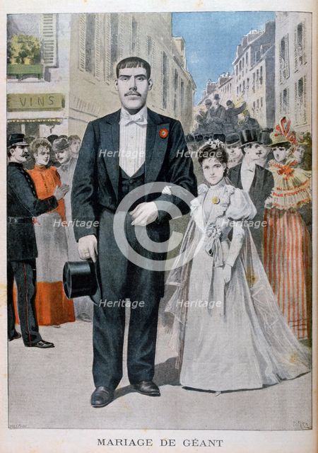 The marriage of a giant, 1897. Artist: Henri Meyer