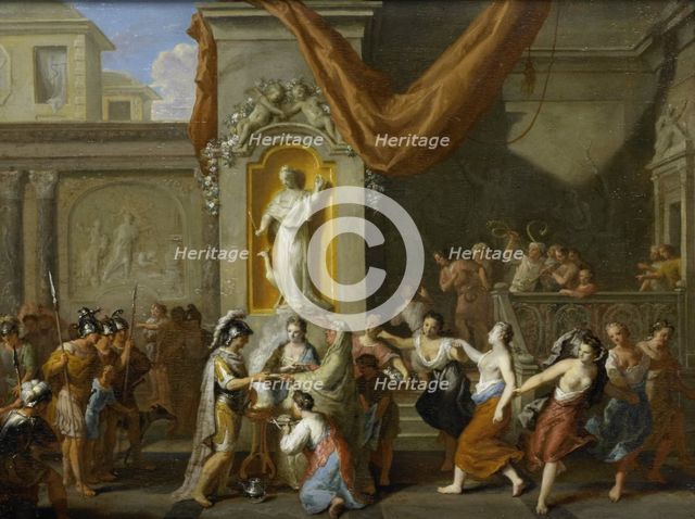 The Marriage of Alexander the Great and Roxane of Bactria, 1670-1733. Creator: Gerard Hoet.