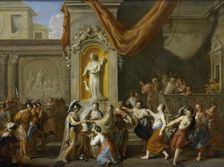 The Marriage of Alexander the Great and Roxane of Bactria, 1670-1733. Creator: Gerard Hoet