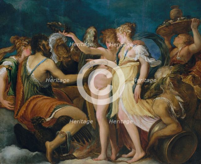 The Marriage of Cupid and Psyche, 1540s. Creator: Andrea Schiavone.