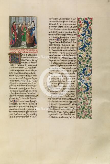 The Marriage of Duke Reinald of Gelders and the Daughter of Berthold of Mechelen, c1310s, c1480. Creator: Master of the Copenhagen Caesar.