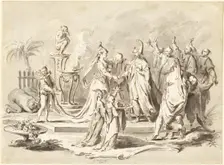 The Marriage of Europe and China, c. 1760. Creator: Pietro Antonio Novelli
