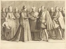 The Marriage of Ferdinando and Christine of Lorraine, c. 1614. Creator: Jacques Callot