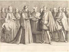 The Marriage of Ferdinando and Christine of Lorraine, c. 1614. Creator: Jacques Callot