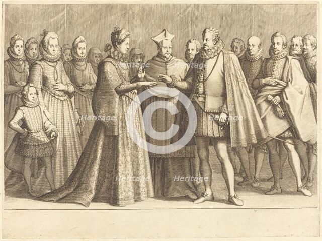 The Marriage of Ferdinando and Christine of Lorraine, c. 1614. Creator: Jacques Callot.
